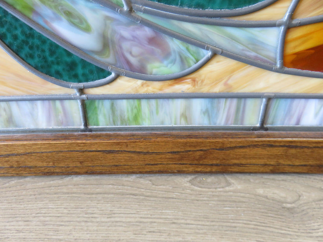 Artisan Crafted Stained Glass Transom