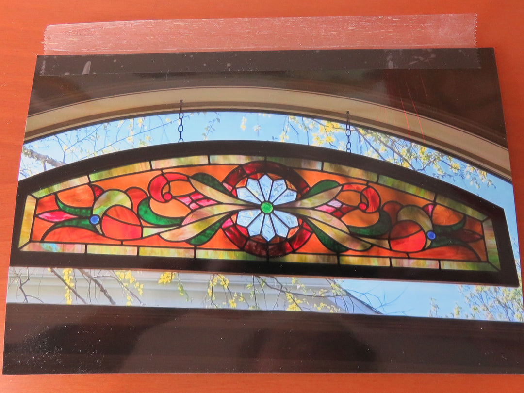 Artisan Crafted Stained Glass Transom