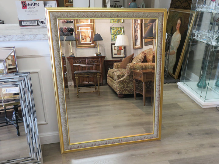 Gold Framed Beveled Mirror
