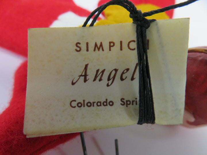 Simpich Christmas Angel Ornament