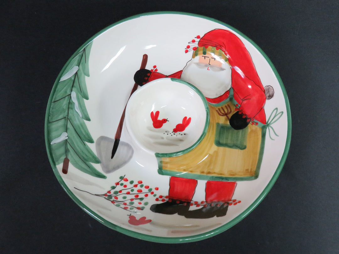 Vietri Christmas Chip and Dip
