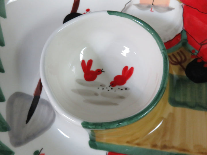 Vietri Christmas Chip and Dip