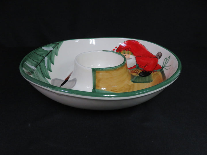 Vietri Christmas Chip and Dip