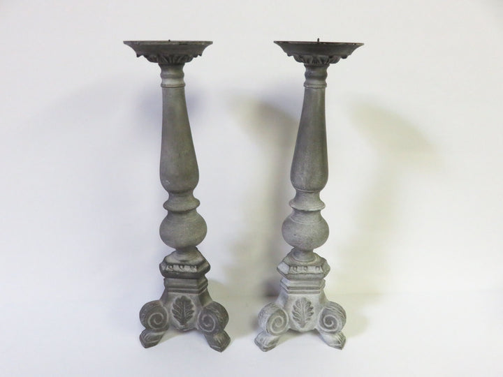 Matte Metal Candlesticks