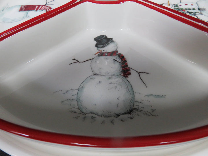Williams Sonoma Snowman Lazy Susan