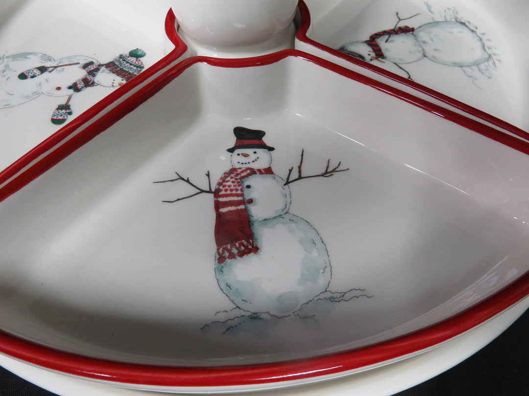 Williams Sonoma Snowman Lazy Susan