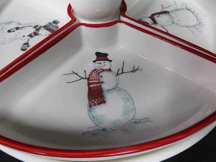Williams Sonoma Snowman Lazy Susan