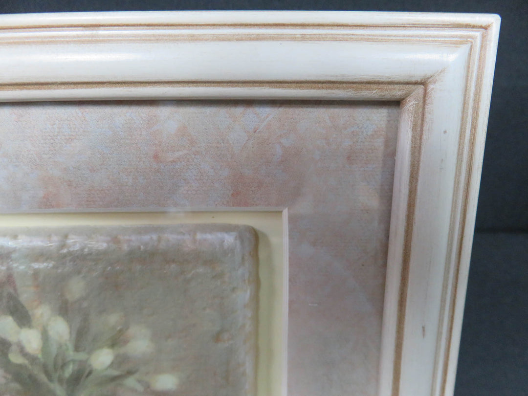 White Rose Framed Tile