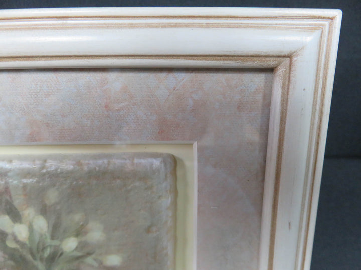 White Rose Framed Tile