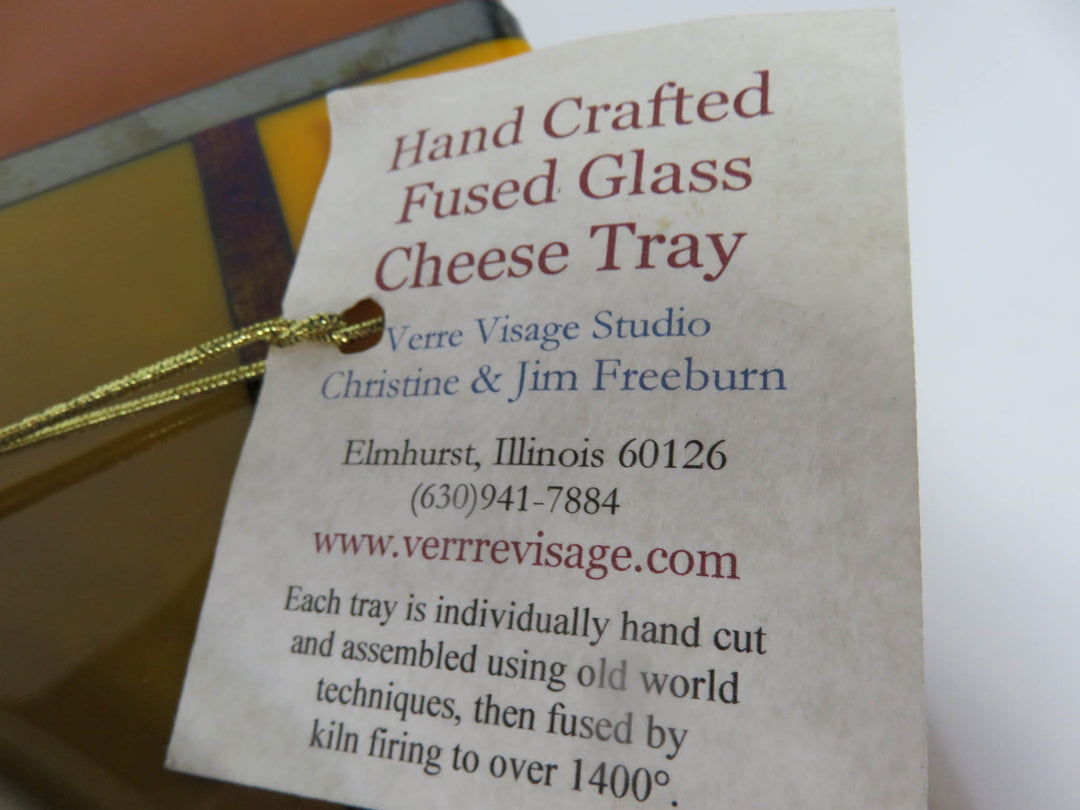 Fused Glass Cheese Board