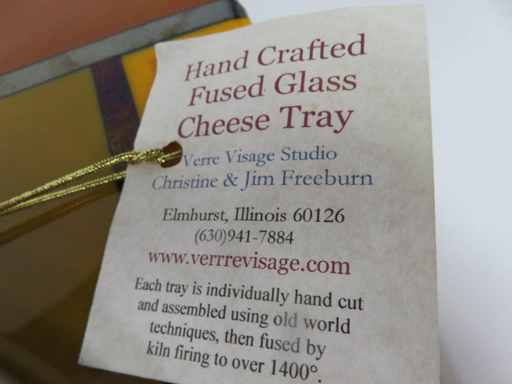 Fused Glass Cheese Board
