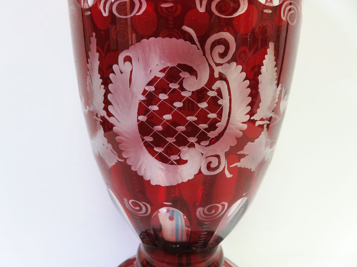 Bohemian Glass Vase