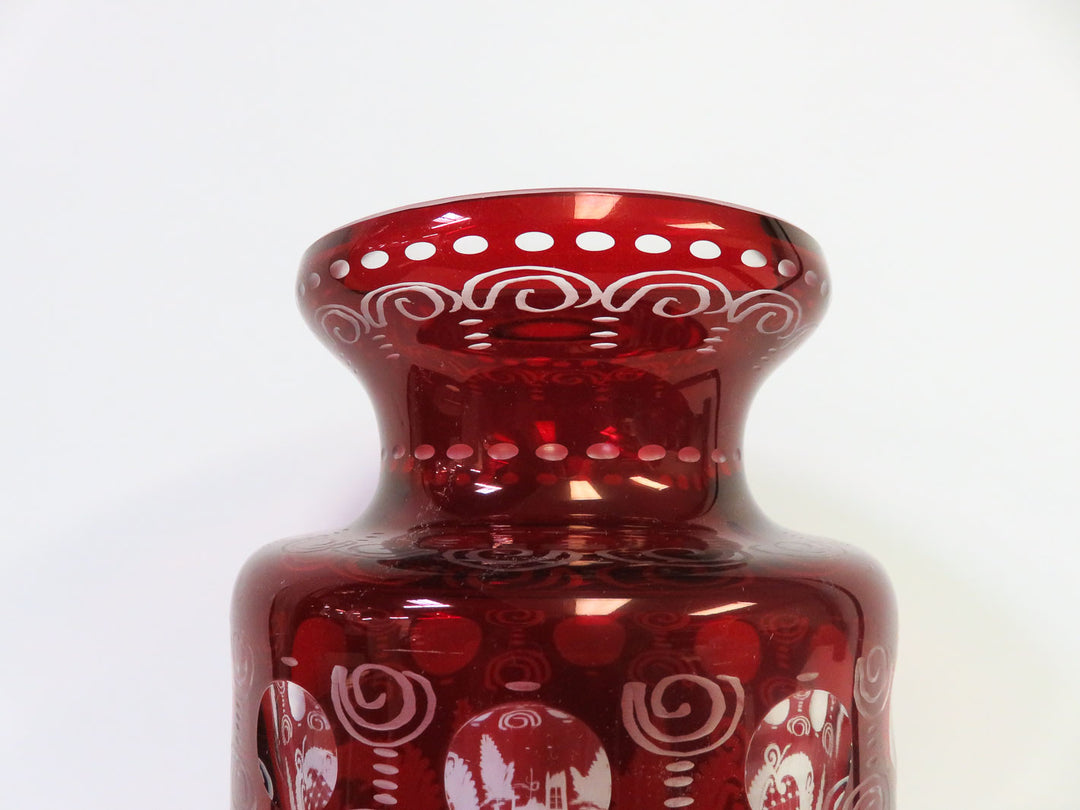 Bohemian Glass Vase