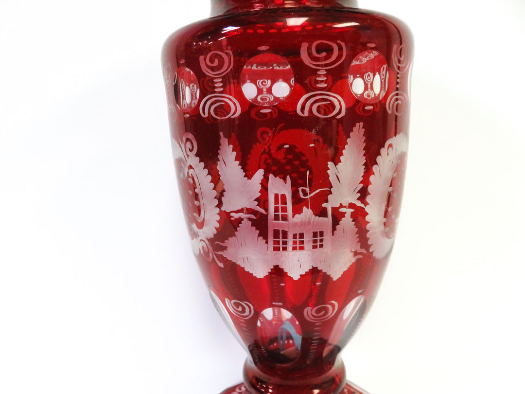 Bohemian Glass Vase