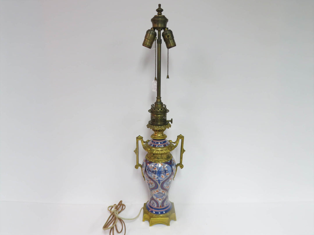 Antique Imari Porcelain Table Lamp