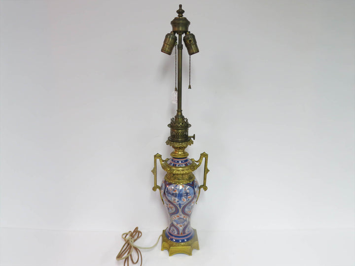 Antique Imari Porcelain Table Lamp