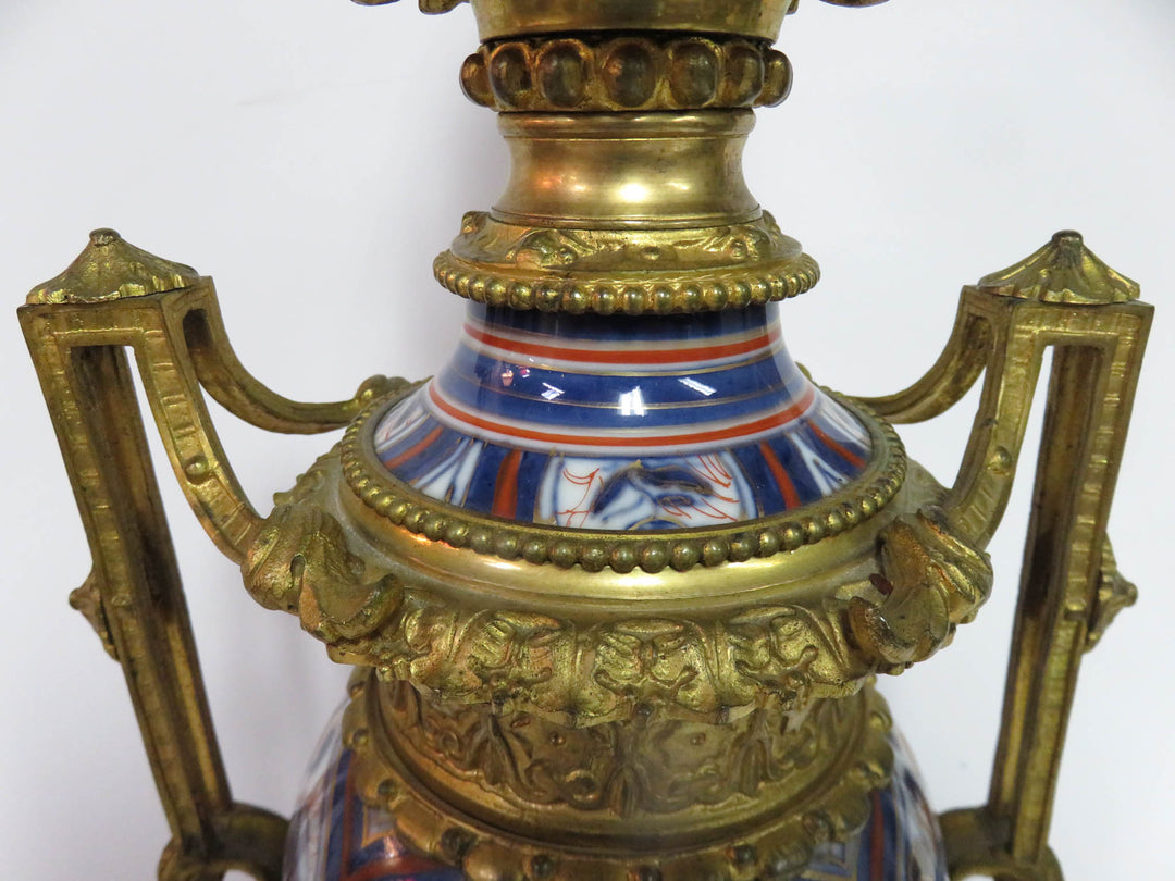 Antique Imari Porcelain Table Lamp