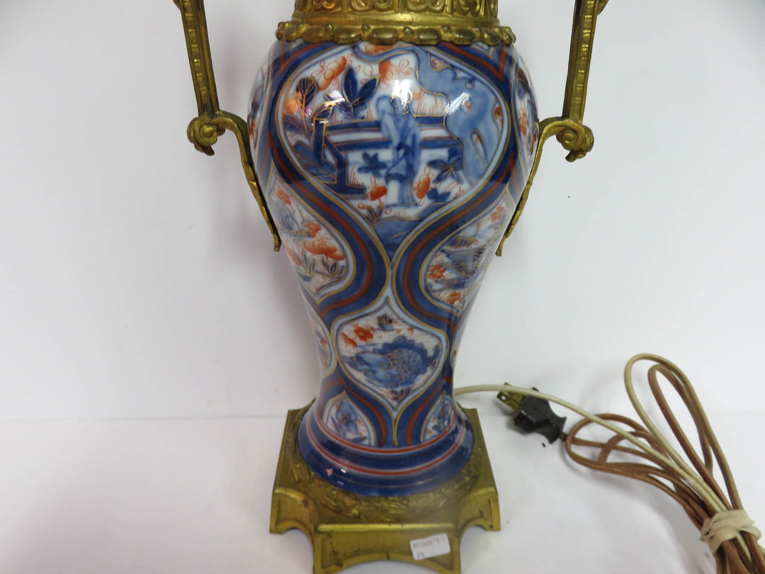 Antique Imari Porcelain Table Lamp