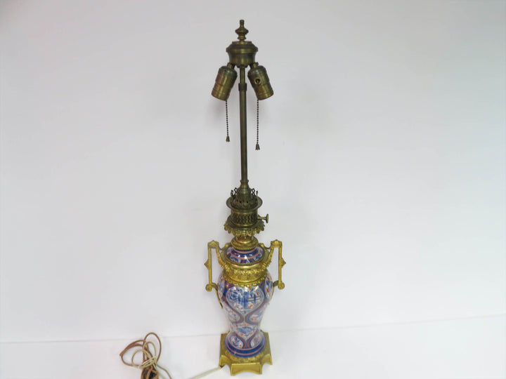 Antique Imari Porcelain Table Lamp