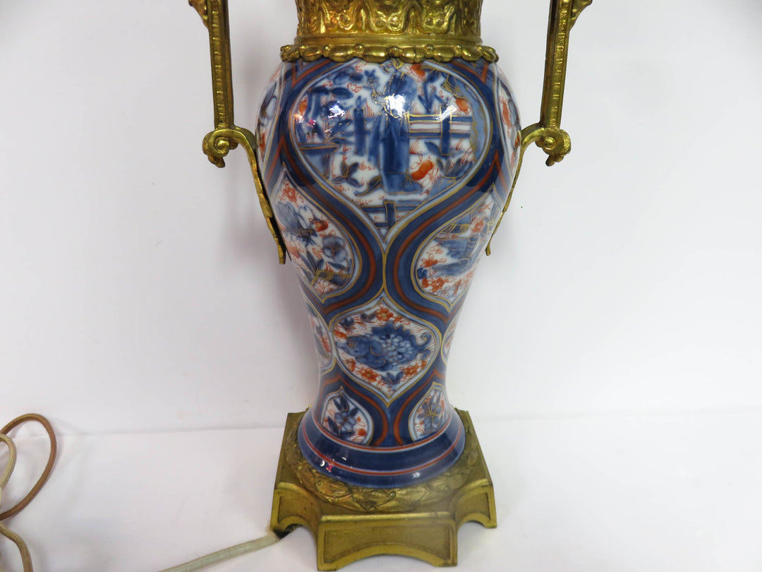 Antique Imari Porcelain Table Lamp