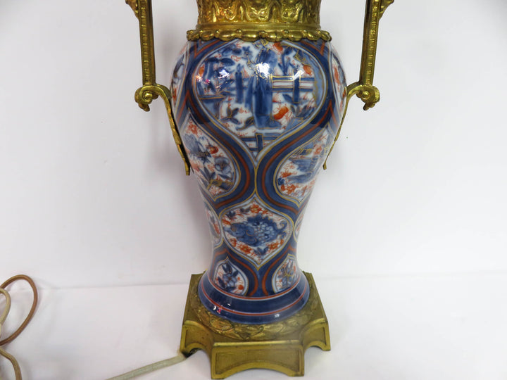 Antique Imari Porcelain Table Lamp