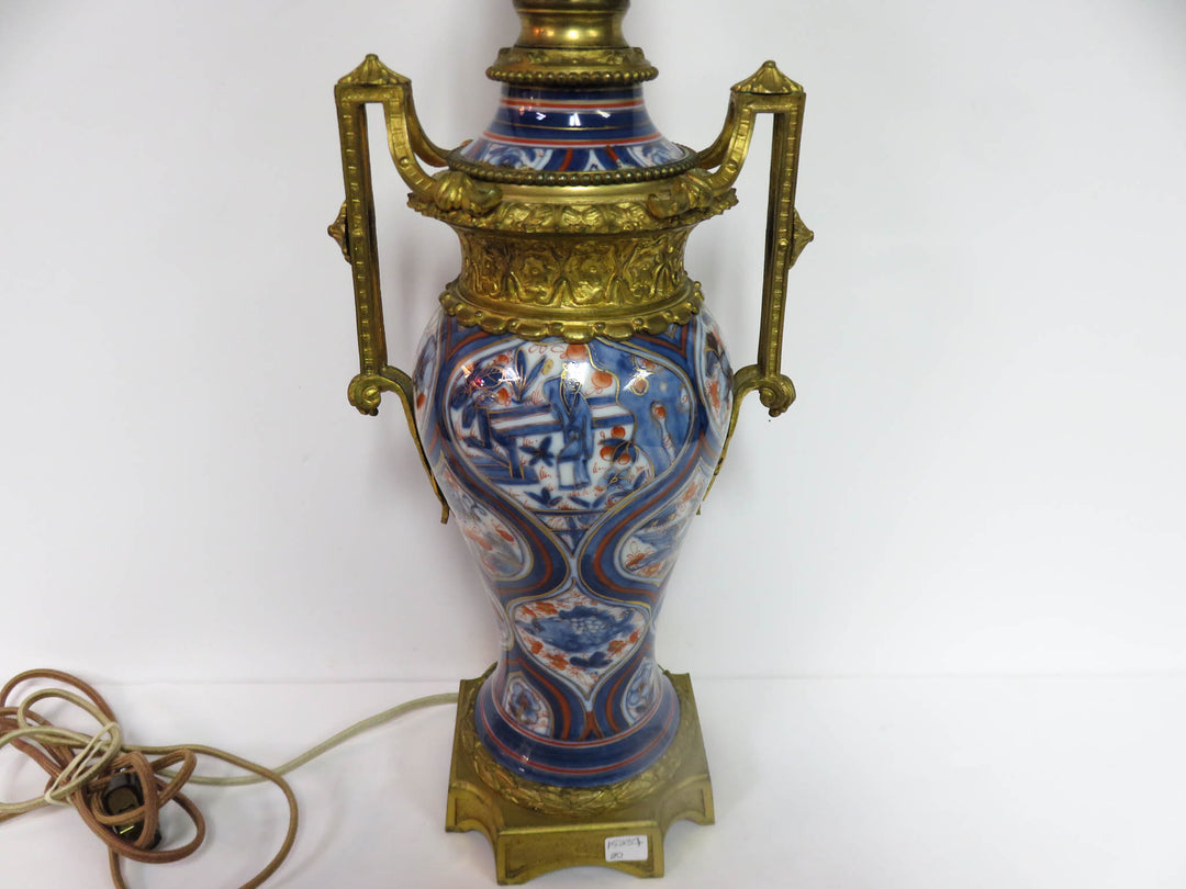 Antique Imari Porcelain Table Lamp