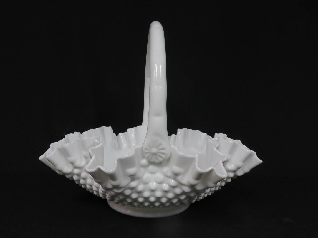 Milk Glass Basket