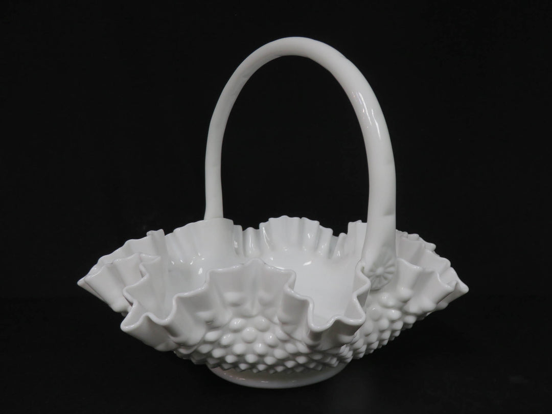 Milk Glass Basket