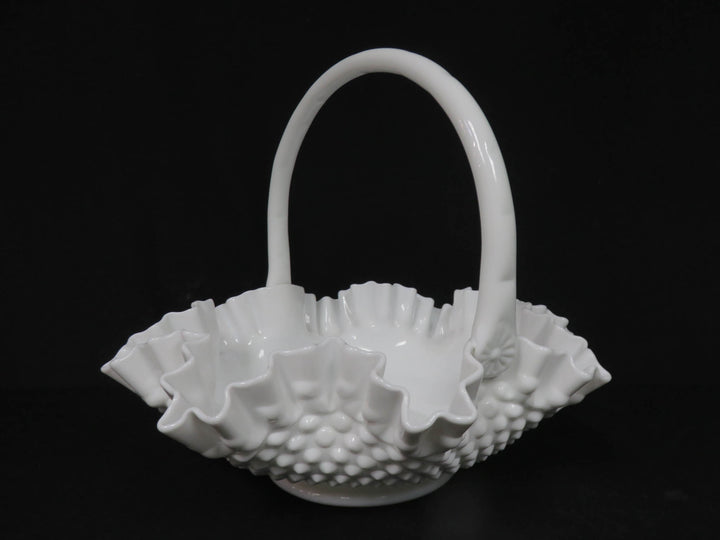 Milk Glass Basket