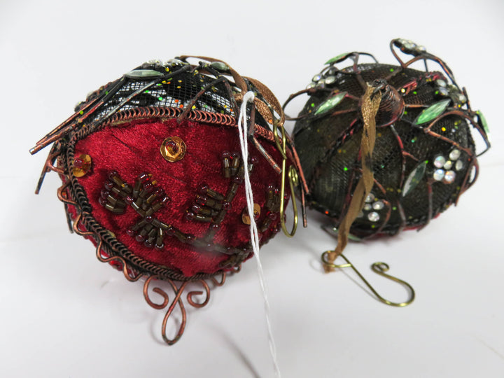 Wired Wrapped Ornaments