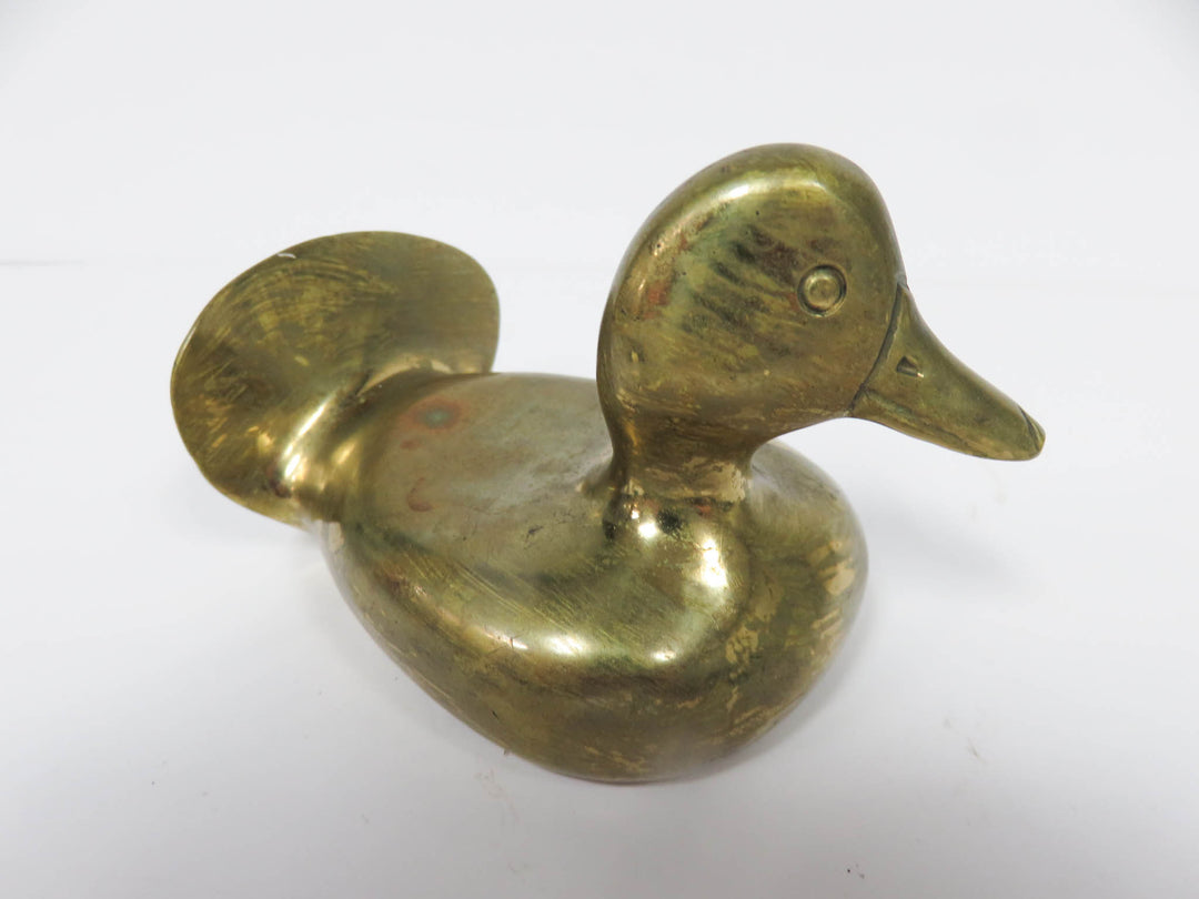 Brass Duck Paperweight