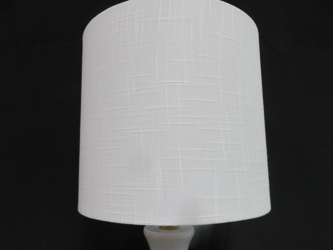 White Glass Orb Table Lamp