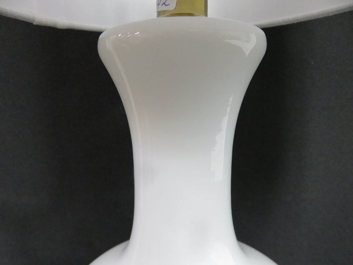 White Glass Orb Table Lamp