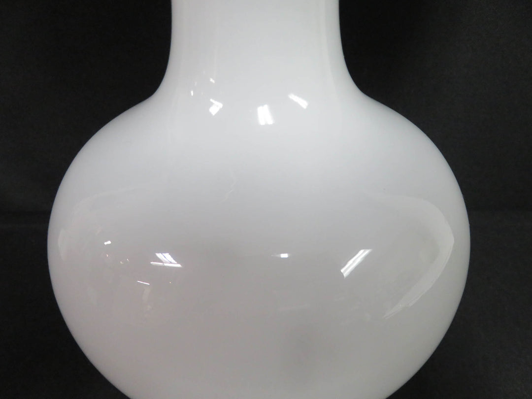 White Glass Orb Table Lamp
