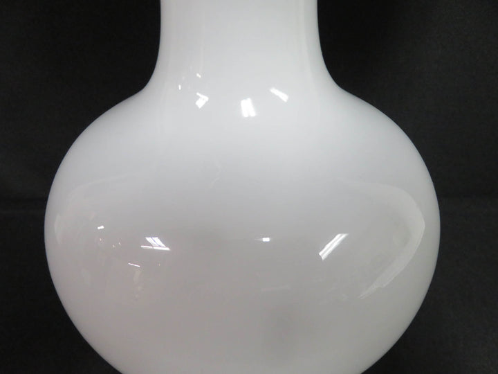 White Glass Orb Table Lamp