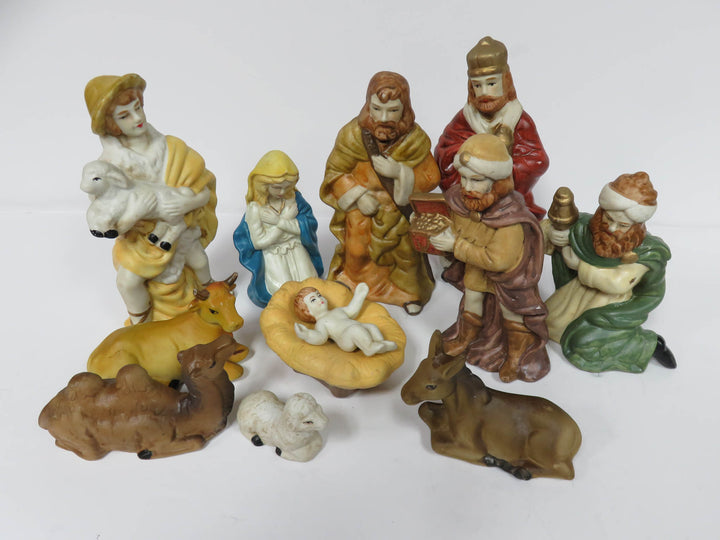Hand Painted Nativity Set