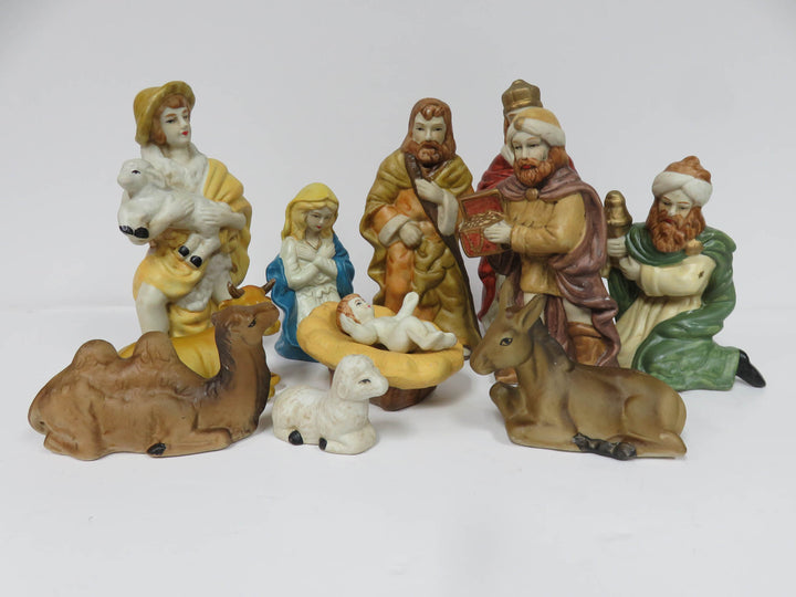 Hand Painted Nativity Set
