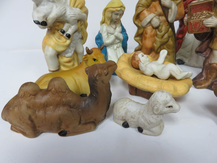 Hand Painted Nativity Set