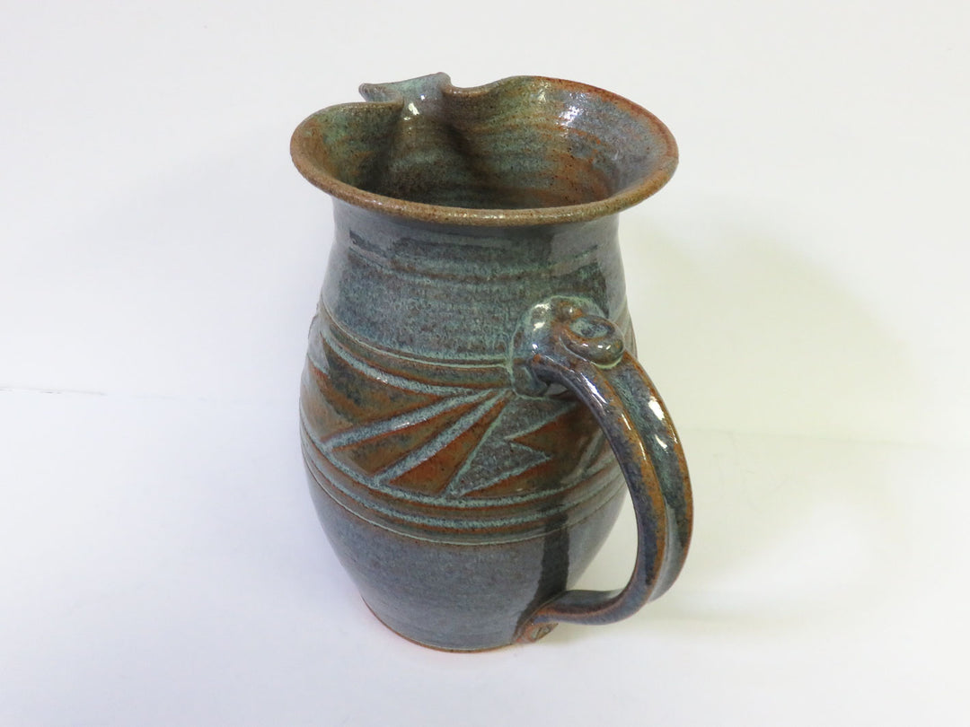 Hand-Made Pottery Pitcher