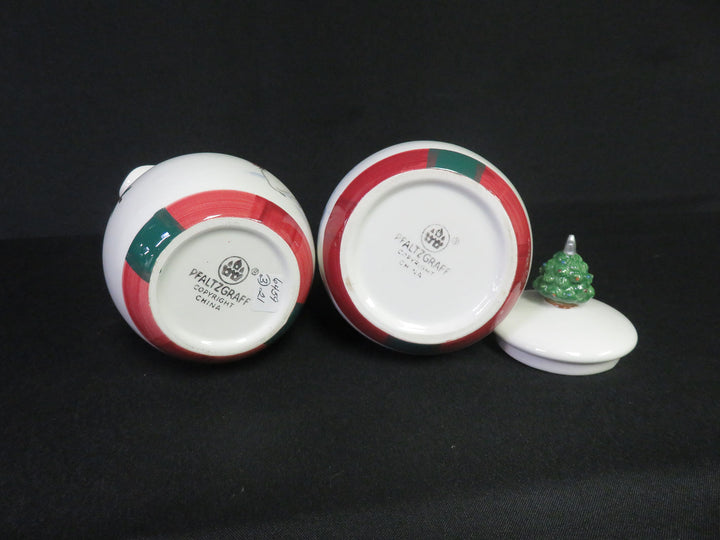 Pfaltzgraff Christmas Creamer & Sugar