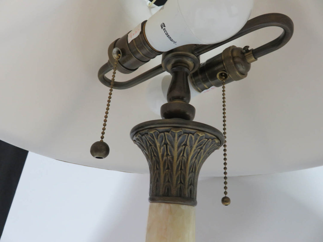 Alabaster Column Table Lamp