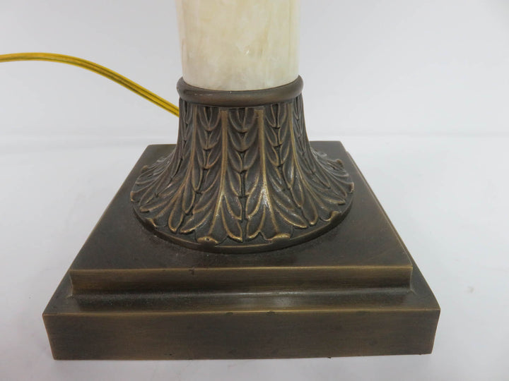 Alabaster Column Table Lamp