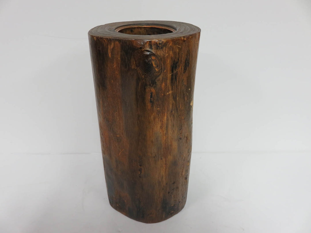 Japanese Ikebana Wood Vase