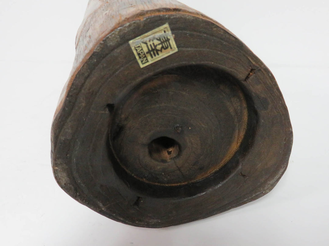 Japanese Ikebana Wood Vase