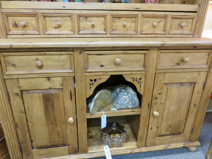 Large Pine Buffet and Hutch