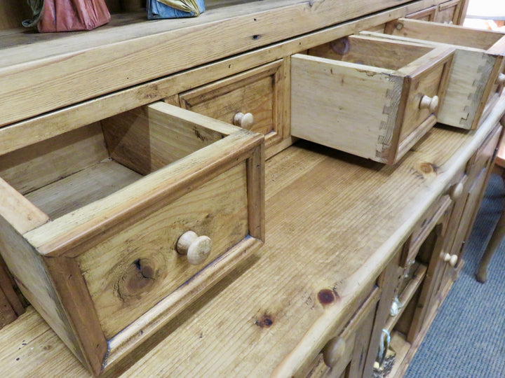 Large Pine Buffet and Hutch