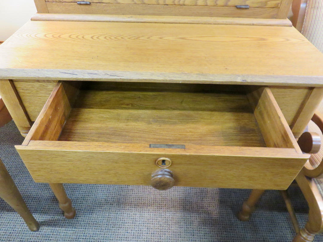 Vintage Oak 2-Pc. Writing Desk