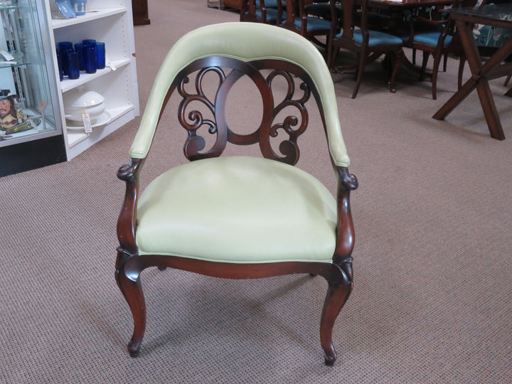 Scrolled Back Arm Chair