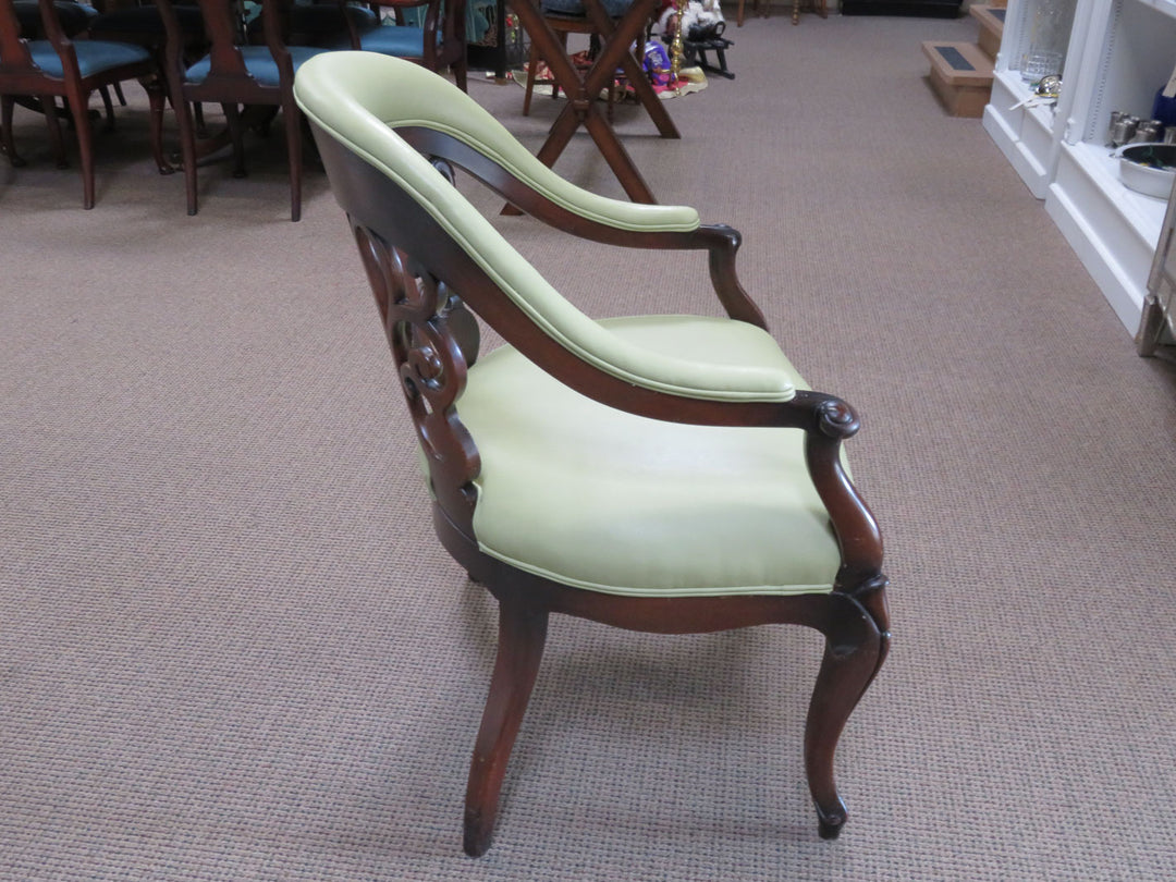 Scrolled Back Arm Chair