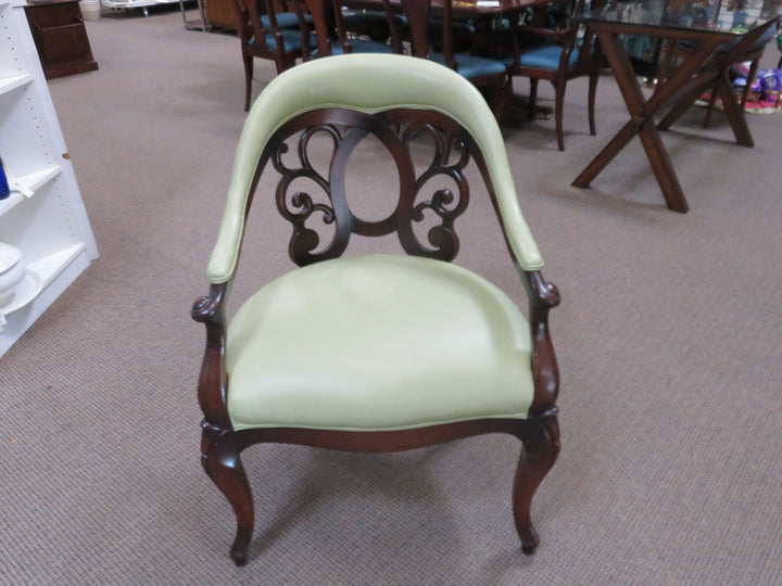 Scrolled Back Arm Chair